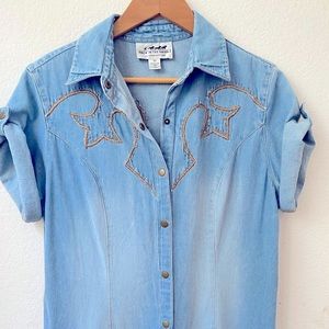 Back in the Saddle shirt dress